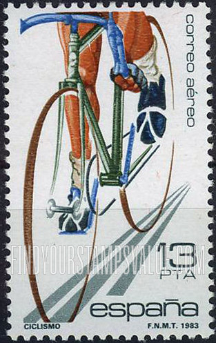 FindYourStampsValue: Air Post: Bicycling