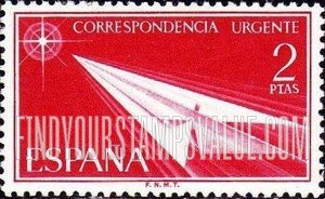 FindYourStampsValue: Special Delivery: Spanish State, “Flight”