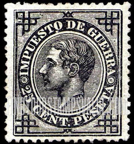 FindYourStampsValue: War Tax: King Alfonso XII