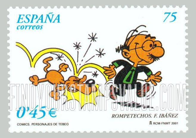 FindYourStampsValue: Comic Strips: Rompetechos, by Francisco Ibañez