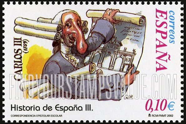 FindYourStampsValue: Letter Writing Type of 1998: Accession to throne of King Charles III, 1759