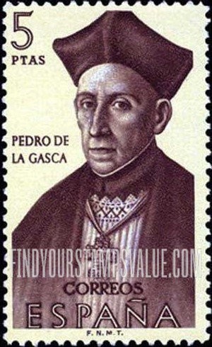 FindYourStampsValue: Builders of the New World: Pedro de la Gasca