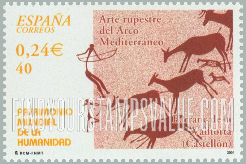 FindYourStampsValue: World Heritage Sites: Rock Art of the Mediterranean Basin
