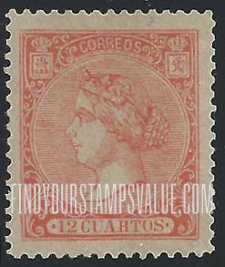 FindYourStampsValue: Kingdom: Isabella II