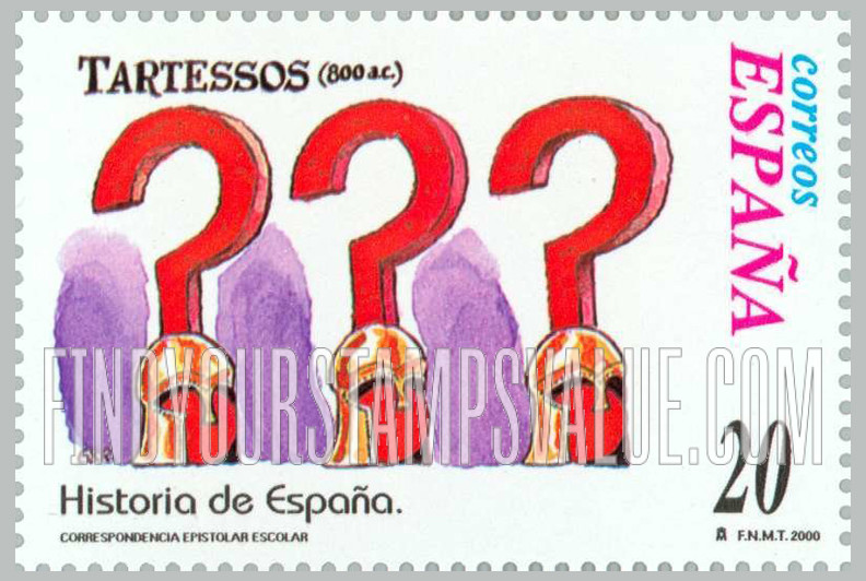 FindYourStampsValue: Letter Writing Type of 1998: Tartessians, 800 B.C.