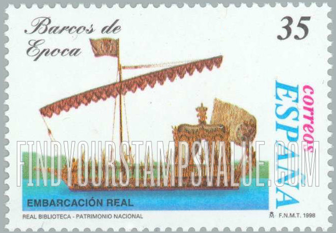 FindYourStampsValue: Ships: Embarcación real
