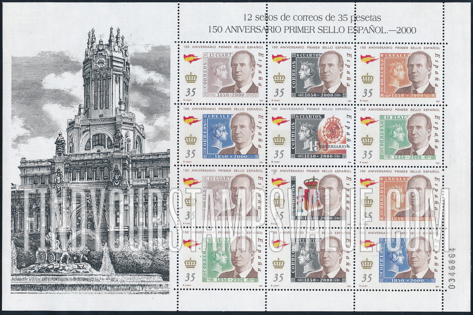 FindYourStampsValue: Spanish Postage Stamps, 150th Anniversary
