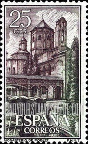 FindYourStampsValue: Courtyard, Poblet Monastery