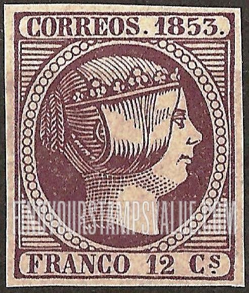 FindYourStampsValue: Kingdom: Isabella II