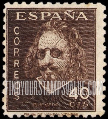 FindYourStampsValue: Francisco Gomez de Quevedo y Villegas (1580-1645), Writer