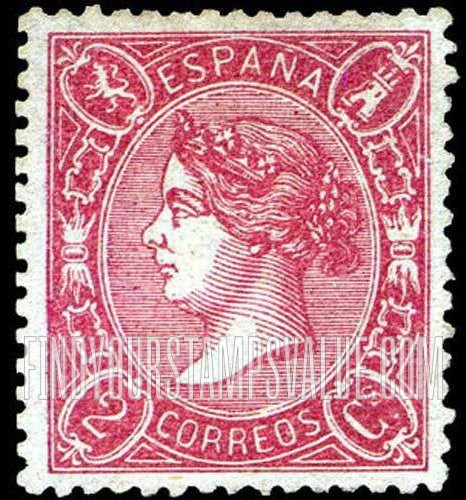 FindYourStampsValue: Kingdom: Isabella II