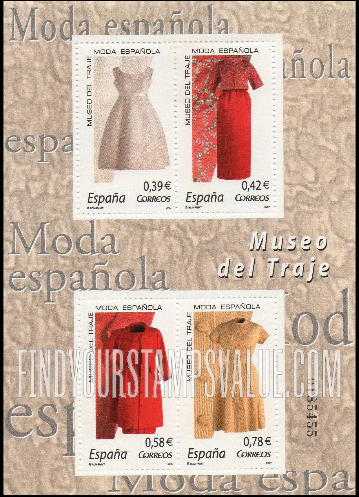 FindYourStampsValue: Women’s Clothing by Balenciaga In Costume Museum, Madrid