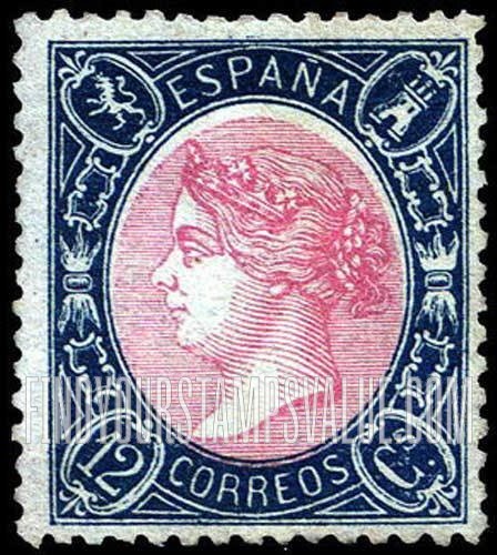 FindYourStampsValue: Kingdom: Isabella II