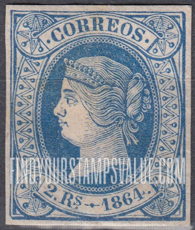 FindYourStampsValue: Kingdom: Isabella II