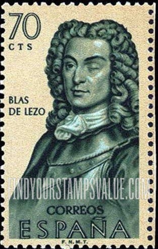 FindYourStampsValue: Builders of the New World: Blas de Lezo