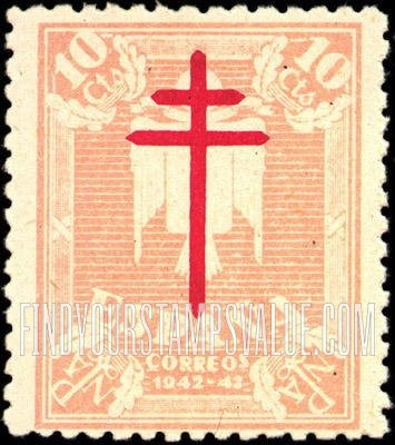 FindYourStampsValue: Postal Tax: Tuberculosis Fund, Cross of Lorraine