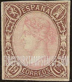 FindYourStampsValue: Kingdom: Isabella II