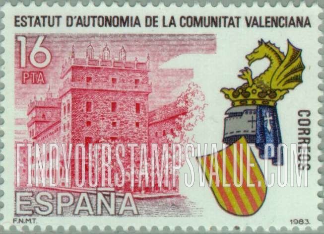 FindYourStampsValue: Valencia Autonomy Statute, 1st Anniversary