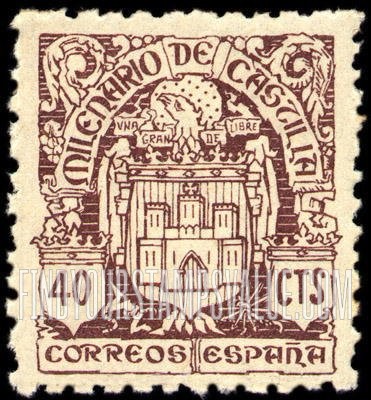 FindYourStampsValue: Millenium of Castile Issues: Arms of Castile