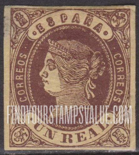 FindYourStampsValue: Kingdom: Isabella II