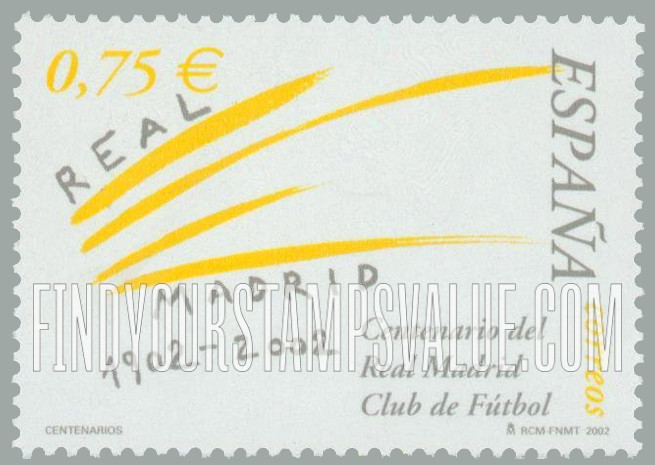 FindYourStampsValue: Real Madrid Soccer Team, Centenary