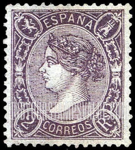 FindYourStampsValue: Kingdom: Isabella II