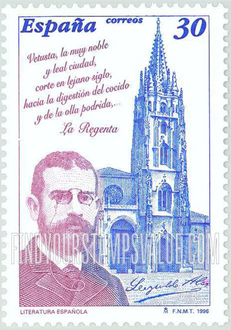FindYourStampsValue: Spanish Literature: “La Regenta”, by Leopoldo Garcia-Alas Ureña (1852-1901)