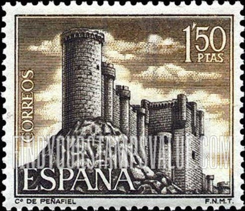 FindYourStampsValue: Castles: Peñafiel, Valladolid