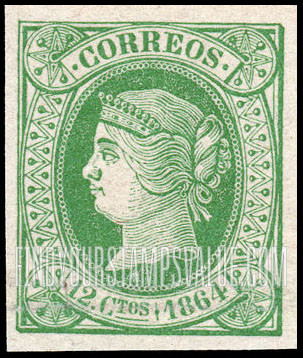 FindYourStampsValue: Kingdom: Isabella II