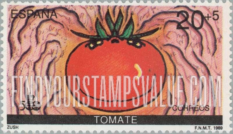 FindYourStampsValue: Semi-Postal: 500th Anniversary Emblem and Produce or Fauna Indigenous to the Americas, Tomato