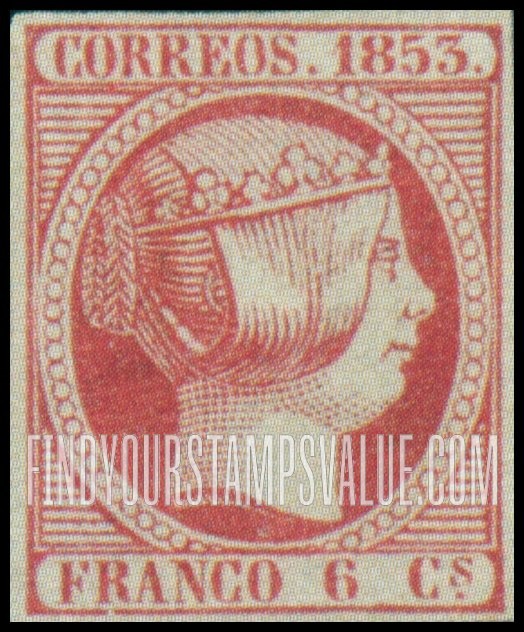 FindYourStampsValue: Kingdom: Isabella II