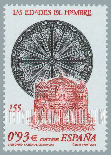 FindYourStampsValue: “Age of Man” Exhibition: Cathedral dome, Zamora