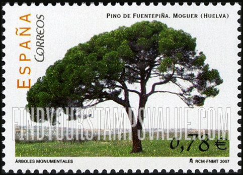 FindYourStampsValue: Fuentepiña Pine Tree