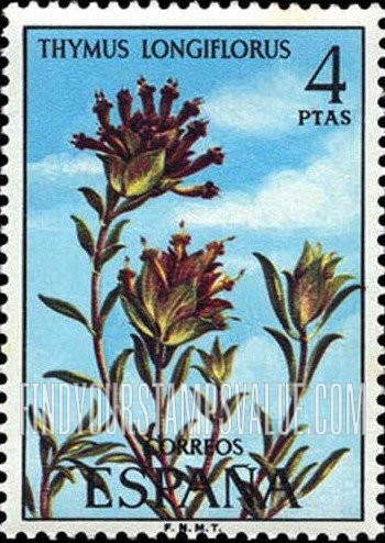 FindYourStampsValue: Flowers: Thymus longiflorus