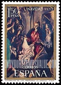 FindYourStampsValue: Adoration of the Shepherds, by El Greco