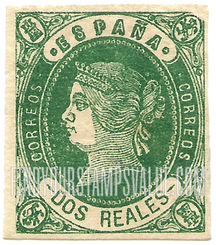 FindYourStampsValue: Kingdom: Isabella II