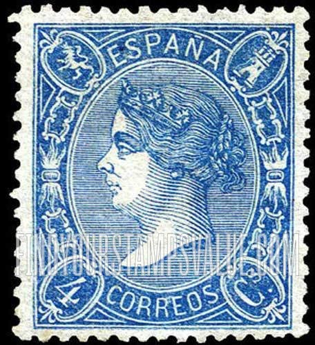 FindYourStampsValue: Kingdom: Isabella II