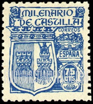 FindYourStampsValue: Millenium of Castile Issues: Arms of Avila