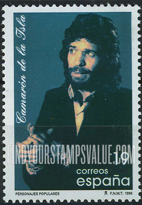 FindYourStampsValue: Popular Personalities: José Monge Cruz, singer