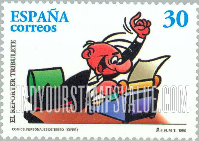 FindYourStampsValue: Cartoon Characters Type of 1995: El Reporter Tribulete