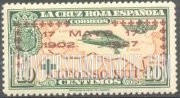 FindYourStampsValue: Semi-Postal: Coronation Silver Jubilee, Airplane and Map of Madrid-Manila Flight