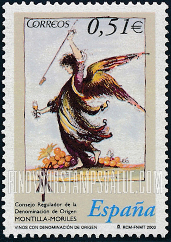 FindYourStampsValue: Wine of Montilla-Moriles Region
