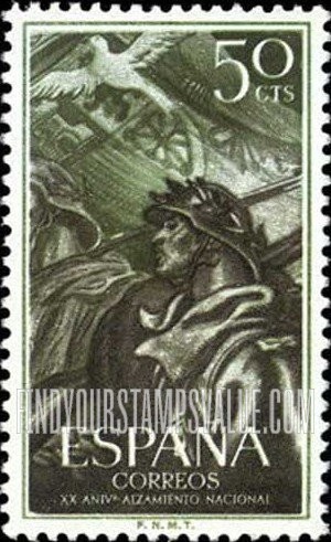 FindYourStampsValue: Marching Soldiers and Dove