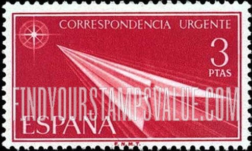 FindYourStampsValue: Special Delivery: Spanish State, “Flight”
