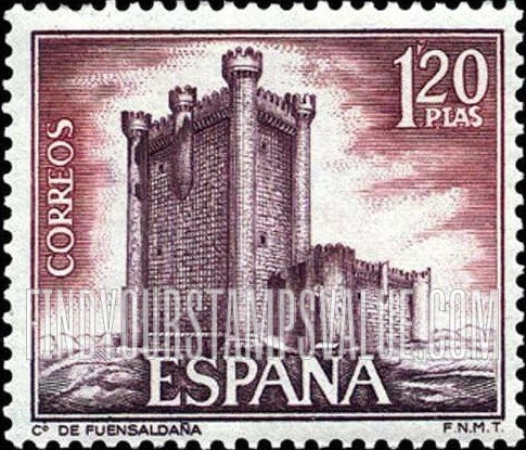FindYourStampsValue: Castles: Fuensaldaña, Valladolid