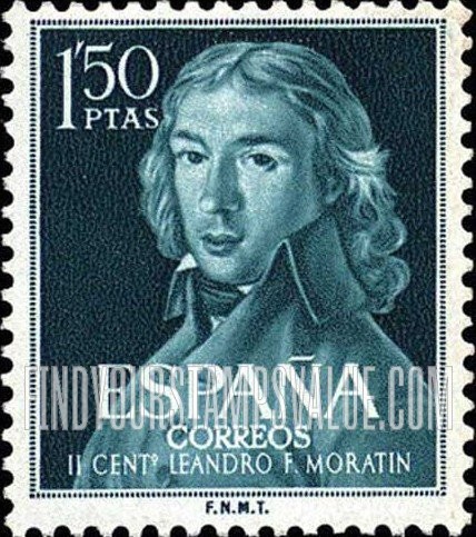 FindYourStampsValue: Leandro F. de Moratin, by Goya