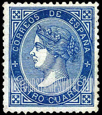 FindYourStampsValue: Kingdom: Isabella II
