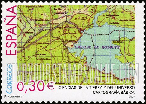 FindYourStampsValue: Earth and Space Sciences: Map (cartography)