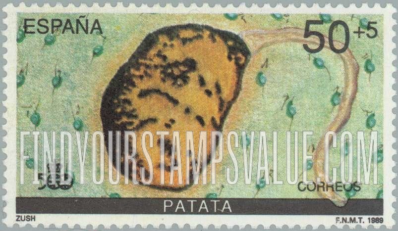 FindYourStampsValue: Semi-Postal: 500th Anniversary Emblem and Produce or Fauna Indigenous to the Americas, Potato