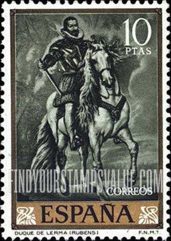 FindYourStampsValue: Rubens Paintings: Duke of Lerma on horseback